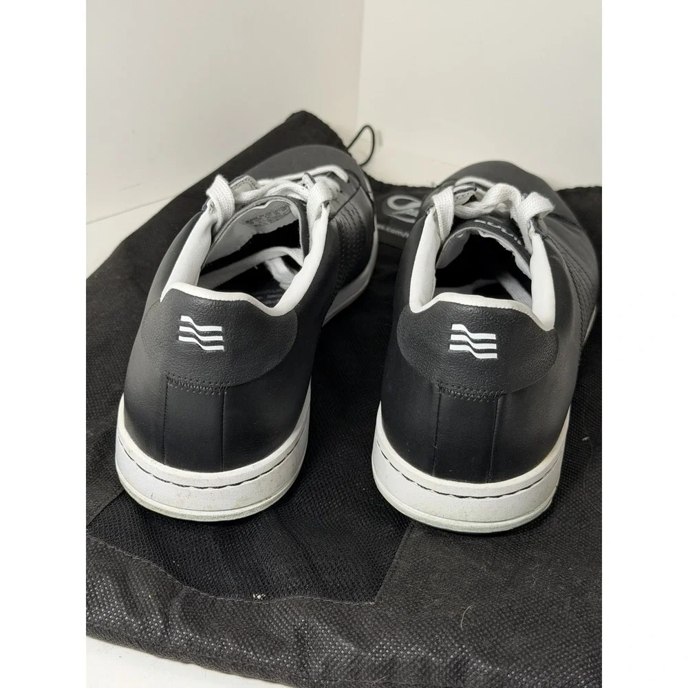 Adidas, Men's Spikeless Golf Shoes, Black‎ Leather, US 12